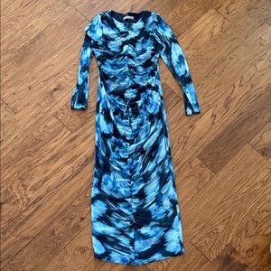 NWOT Abercrombie blue patterned dress